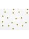 20 tovaglioli bianchi con stelle dorate di carta (33x33 cm)