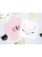 20 tovaglioli bianchi con stampa di gatto di cart (33x33 cm) - Meow Party