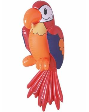 Червоний надувний папуга