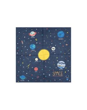 Papierservietten Set 20-teilig blau 
