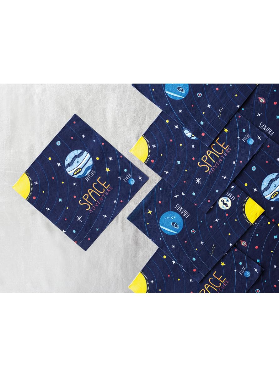 Papierservietten Set 20-teilig blau 