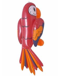 Red inflatable parrot