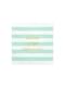20 servilletas verde pastel con estampado 