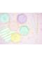20 serviettes vertes pastel motifs