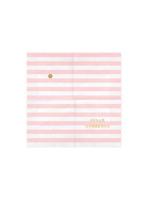 Tovaglioli di carta con stampa Rose 33x33 cm 15 Pz