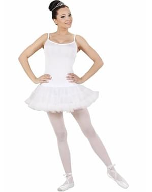 Disfraz de bailarina de ballet blanco