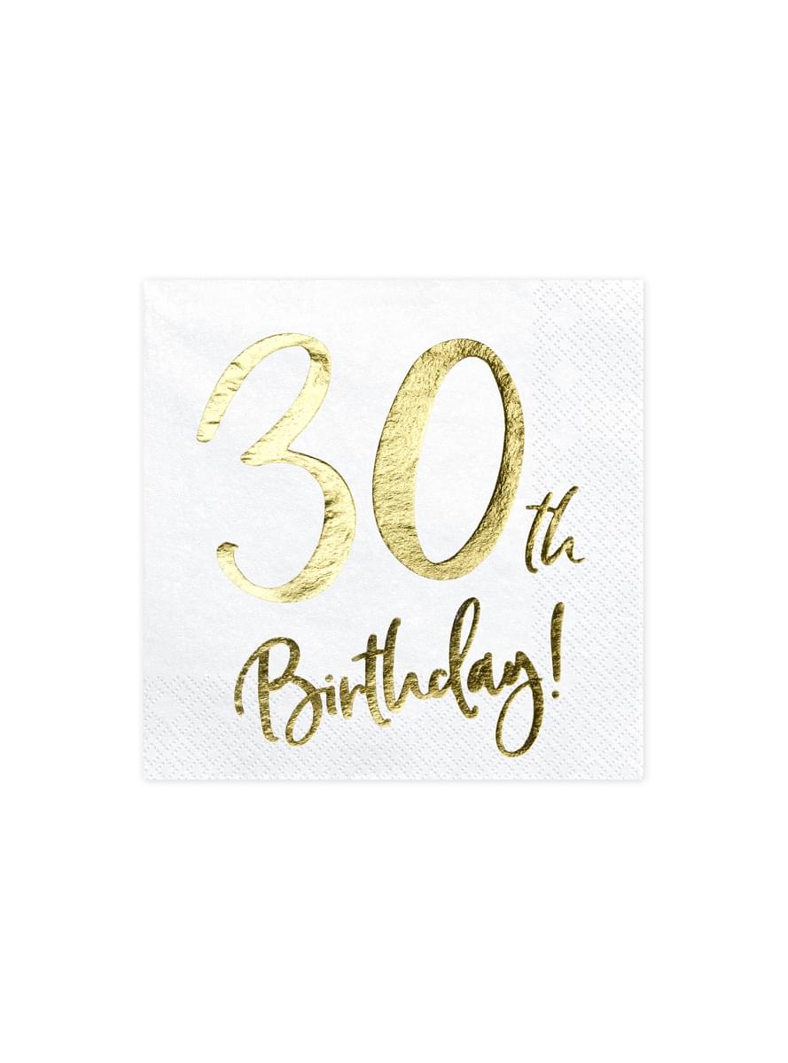 Papierservietten Set 20-teilig weiß 