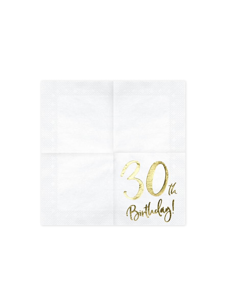 Papierservietten Set 20-teilig weiß 