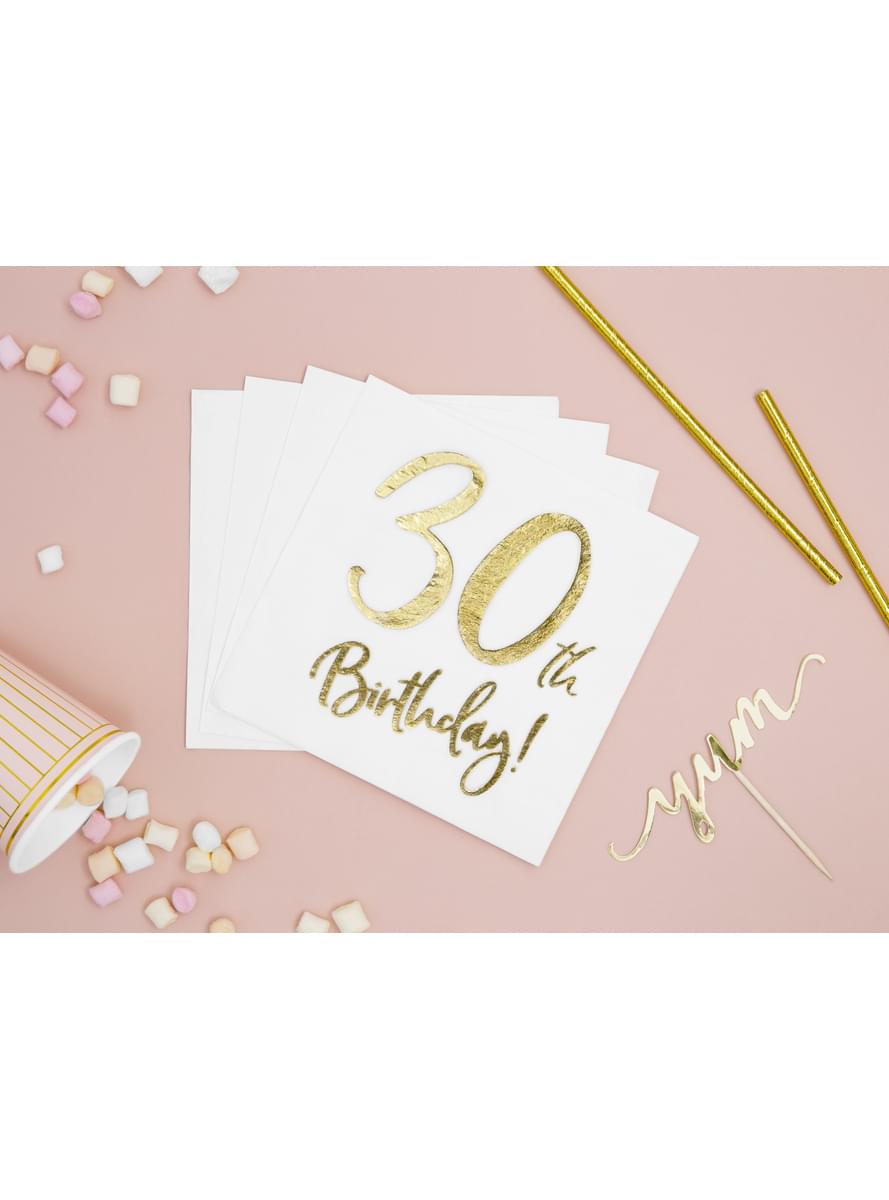 Papierservietten Set 20-teilig weiß 