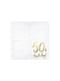 20 serviettes blanches