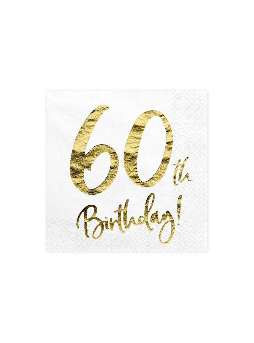 20 serviettes blanches 