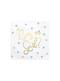 20 serviettes blanches
