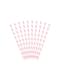 10 pailles roses pastel en papier - Unicorn