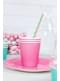 10 pajitas rosas pastel de papel - Unicorn