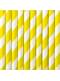 10 Sárga papír Straws - Aloha