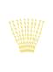 10 Sárga papír Straws - Aloha