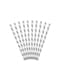 10 Papír Straws Arany Stripes - Trick or Treat Collection