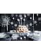 10 pajitas con rayas plateadas de papel - Trick or Treat Collection