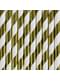 10 Papír Straws Arany Stripes - Trick or Treat Collection