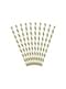10 Papír Straws Arany Stripes - Trick or Treat Collection
