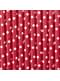 10 pailles rouges à pois blanches en papier