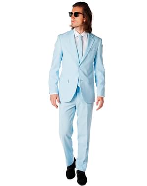 Soğuk mavi Opposuit takım elbise