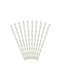 10 White Paper Straws Gold Stars - Happy New Year Collection