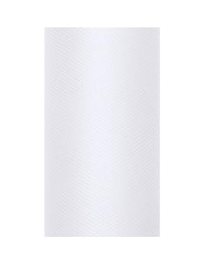 Gulung tulle putih berukuran 15cm x 9m