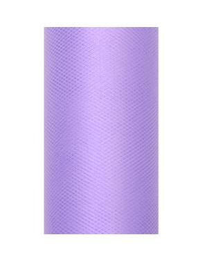 Gulungan tulle dalam warna ungu berukuran 15cm x 9m
