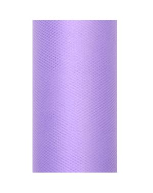 30cm x 9mの紫色のチュールのロール
