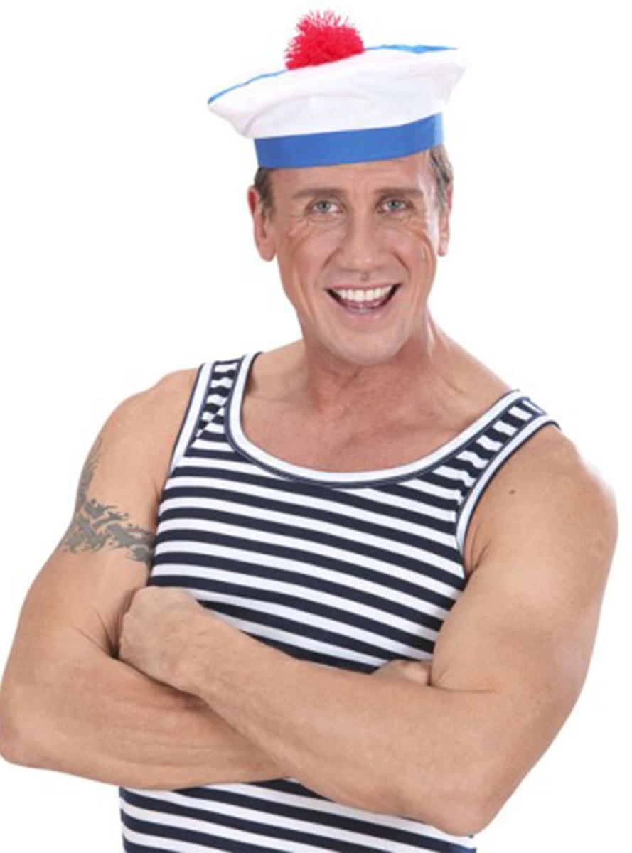 Chapéu branco de marinheiro francês