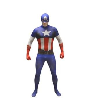 Kaptan Amerika Morphsuit Yetişkin kostümü