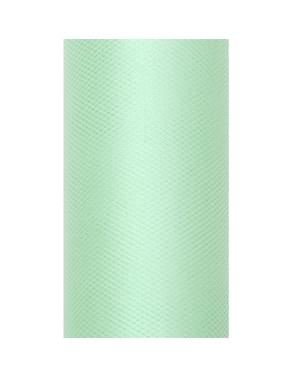 Gulung tulle berwarna hijau mint berukuran 30cm x 9m