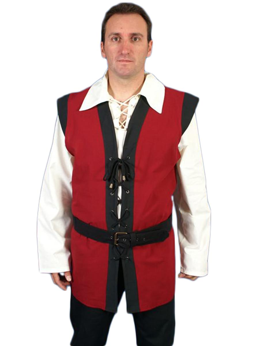 Mens Medieval Waistcoat With Shoulder Pads. Express Delivery 