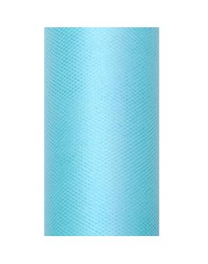 Gulung tulle berwarna biru kehijauan berukuran 50cm x 9m
