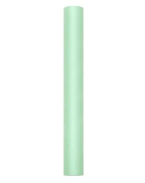 Gulung tulle berwarna hijau mint berukuran 50cm x 9m