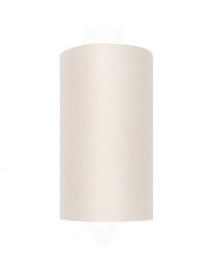 Gulung tulle dalam beige berukuran 8cm x 20m