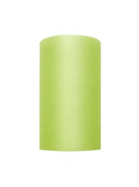 Rouleau de tulle vert clair de 8cm x 20m