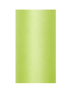 Rouleau de tulle vert clair de 8cm x 20m