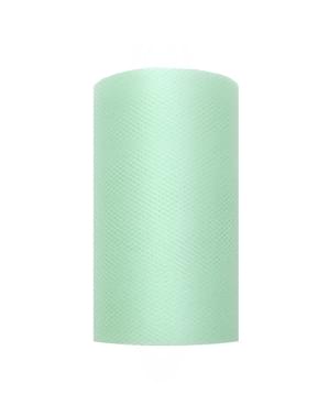 ミントグリーンのチュールの巻8cm x 20m