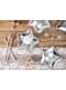 6 platos plateados con forma de estrella de papel (18 cm) - New Year’s Eve & Carnival