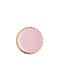 6 assiettes rose pastel en carton - Yummy