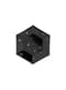 6 farfurii pentagonale negre cu stele aurii de hârtie (20 cm) - New Year’s Eve Collection