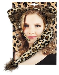 Kit acessórios de leopardo para mulher