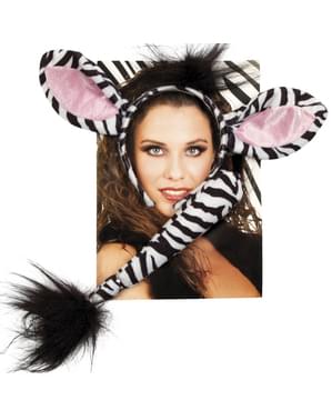 Dámská sada doplňků zebra