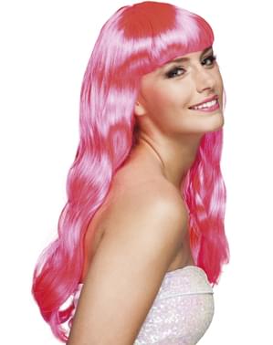 Parrucca Chique rosa sexy donna