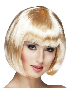 Womens blonde cabaret wig