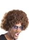Peruca afro castanha unissex