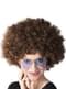 Peruca afro castanha unissex