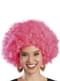 Peruca afro cor-de-rosa unissex